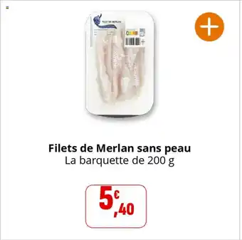 Coccinelle Supermarché Filets de Merlan sans peau offre
