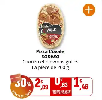 Coccinelle Supermarché SODEBO Pizza L'ovale offre