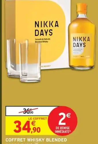Intermarché Coffret whisky blended nikka days offre
