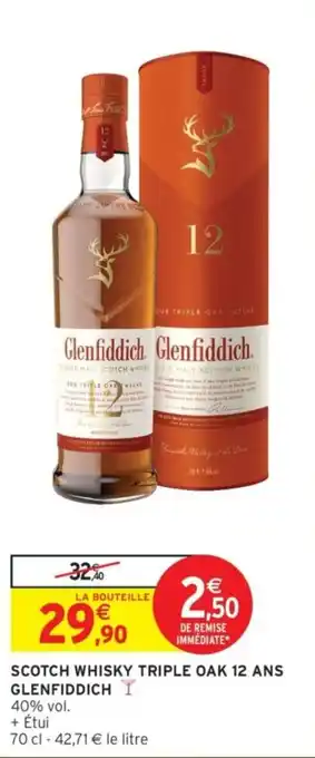 Intermarché Scotch whisky triple oak 12 ans offre