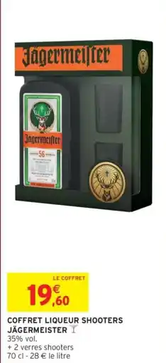 Intermarché Coffret liqueur shooters jägermeister offre