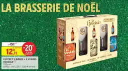 Intermarché Coffret 3 bières + 2 verres goudalet offre