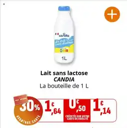 Coccinelle Supermarché CANDIA Lait sans lactose offre