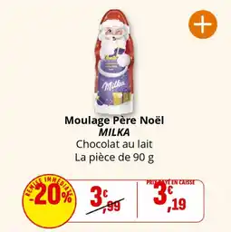 Coccinelle Supermarché MILKA Moulage Père Noël offre