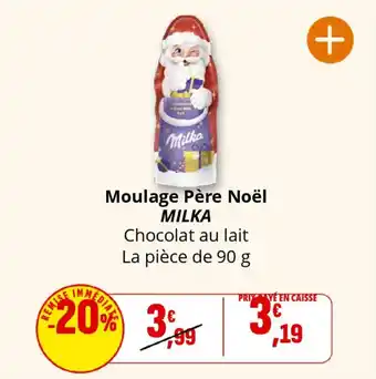 Coccinelle Supermarché MILKA Moulage Père Noël offre