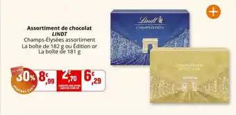 Coccinelle Supermarché LINDT Assortiment de chocolat offre