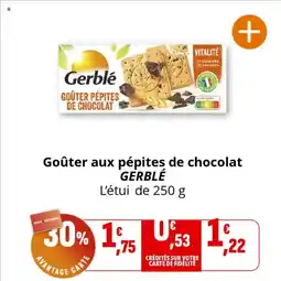 Coccinelle Supermarché GERBLÉ Goûter aux pépites de chocolat offre