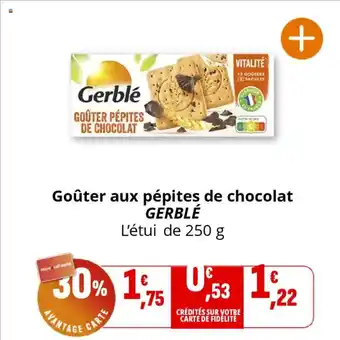 Coccinelle Supermarché GERBLÉ Goûter aux pépites de chocolat offre