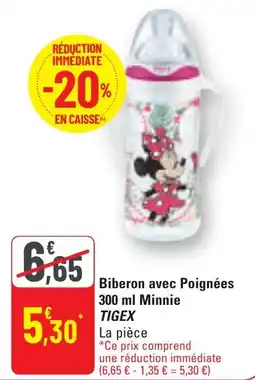 G20 Biberon avec poignées minnie tigex offre