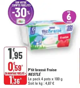 G20 P'tit brassé fraise nestle offre