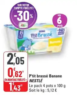 G20 P'tit brassé banane nestle offre