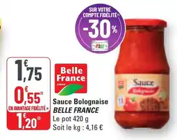 G20 Sauce bolognaise belle france offre