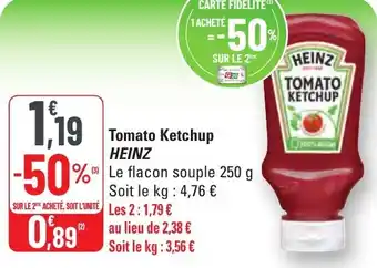 G20 Tomato ketchup heinz offre
