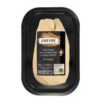 Carrefour Market Labeyrie foie gras de canard cru i.g.p. du sud-ouest 1er choix offre