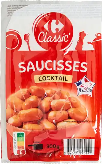 Carrefour Market Carrefour classic' saucisses cocktail offre