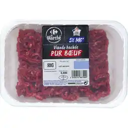 Carrefour Market Viande hachée pur boeuf 5% m.g carrefour le marché offre