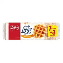Carrefour Market Lotus gaufre de liège offre