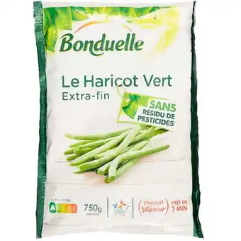 Carrefour Market Bonduelle haricots verts extra fins surgelés offre