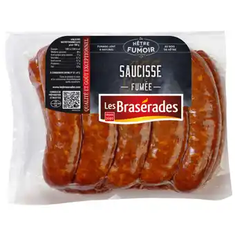 Carrefour Market 8 saucisses fumées les braserades offre