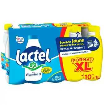 Carrefour Market Lactel lait u.h.t. format xl offre