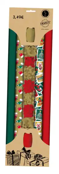 Kit 4 rouleaux + 2 bolducs et 7 étoiles