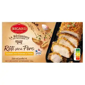 Carrefour Rôti de porc aux oignons et thym bigard offre