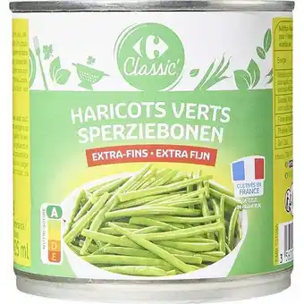 Carrefour Carrefour classic' haricots verts extra fins offre