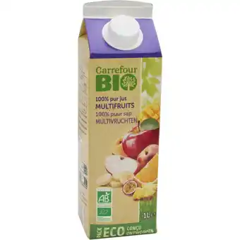 Carrefour Carrefour bio sur tous les jus de fruit 1l offre