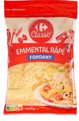 Carrefour Carrefour classic' emmental râpé offre