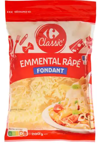 Carrefour Carrefour classic' emmental râpé offre