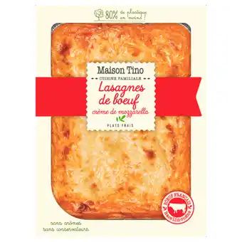Carrefour Lasagnes de bœuf maison tino offre
