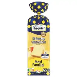 Carrefour Pasquier brioche tranchée nature format familial offre