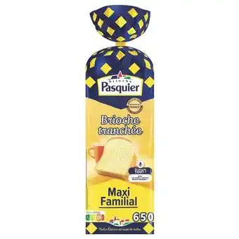 Carrefour Pasquier brioche tranchée nature format familial offre