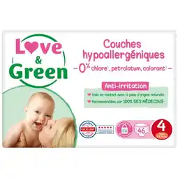 Carrefour Market Love & green couches hypoallergéniques offre