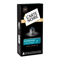 Carrefour Carte noire capsules de café offre
