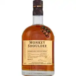 Carrefour Monkey shoulder blended malt scotch whisky offre