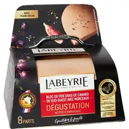 Carrefour Labeyrie bloc de foie gras de canard i.g.p. du sud-ouest avec morceaux offre