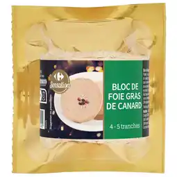 Carrefour Carrefour sensation bloc de foie gras de canard offre