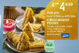 Picard 8 mini-croques festifs offre