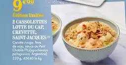 Picard 2 cassolette lotte du cap, crevette, saint-jacques offre