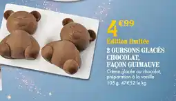 Picard Picard 2 oursons glacés chocolat, façon guimauve offre