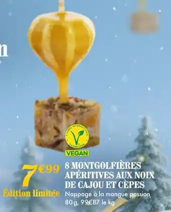 Picard Picard 8 montgolfières apéritives aux noix de cajou et cèpes offre