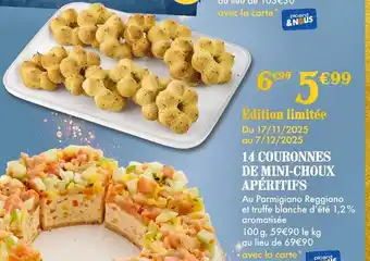 Picard 14 couronnes de mini-choux apéritifs offre