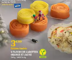 Picard Picard 6 fleurs de carottes orange et jaune offre