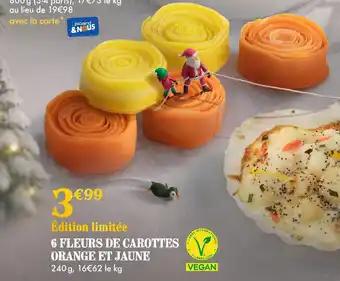 Picard Picard 6 fleurs de carottes orange et jaune offre