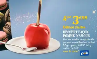 Picard Picard dessert façon pomme d'amour offre