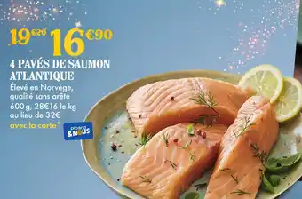 Picard 4 pavés de saumon atlantique offre