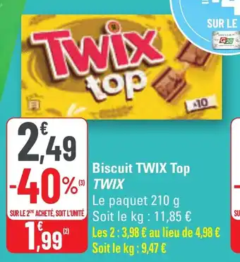 G20 Biscuit twix top twix offre