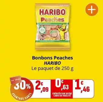 Coccinelle Supermarché HARIBO Bonbons Peaches offre