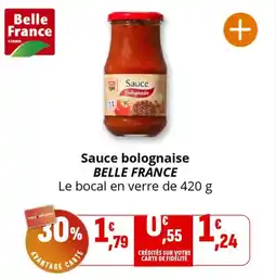 Coccinelle Supermarché BELLE FRANCE Sauce bolognaise offre